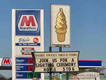 Historic sign finds a new home at Grabill ice cream shop
