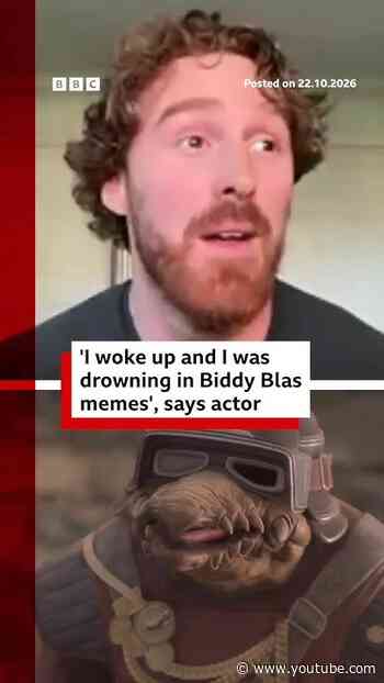 Biddy Blas actor 'overwhelmed' by response of Star Wars and gaming fans. #BiddyBlas #BBCNews