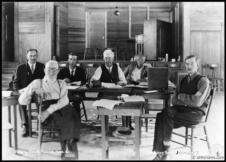 Historic photo a salute to B.C. election workers