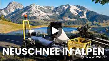 Der erste Schnee der Saison: Die Alpen zeigen sich weiß gepudert