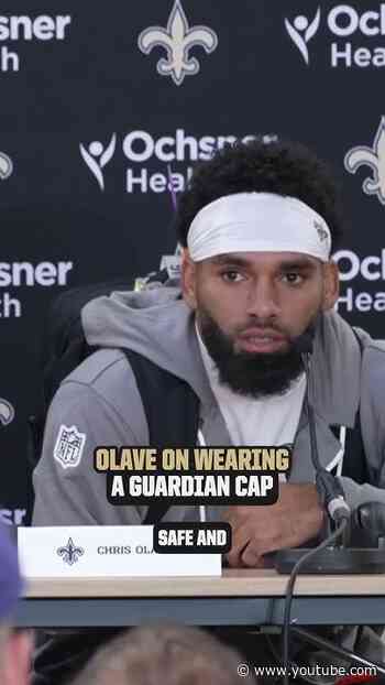 Chris Olave talks NFL Guardian Cap #saints #nfl #shorts