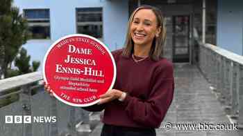 Plaque honour for school's golden girl Dame Jessica
