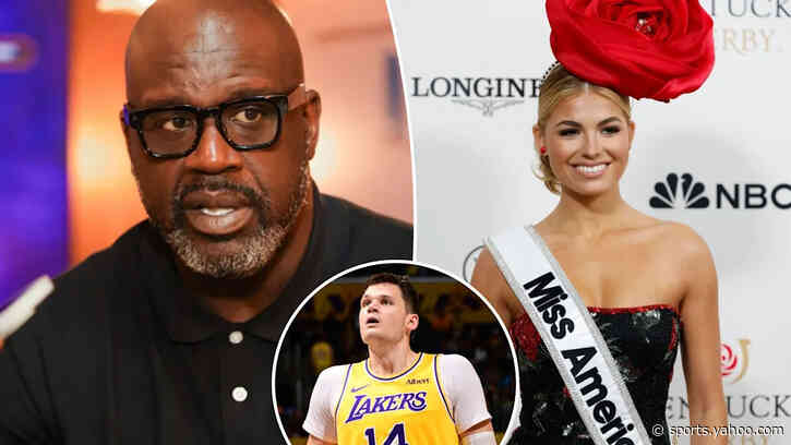 Walker Kessler’s Miss America fiancée gushes over Shaq’s ‘best big man’ praise