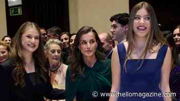 Infanta Sofia towers over mom Queen Letizia and sister Princess Leonor in surprising footwear