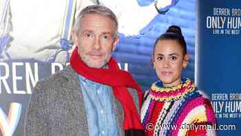 Martin Freeman, 55, and his new wife Rachel Benaissa, 32, look loved-up as they make first public appearance after secretly tying the knot