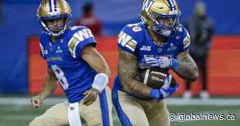 Brady Oliveira voted most outstanding player and top Canadian again for Winnipeg Blue Bombers