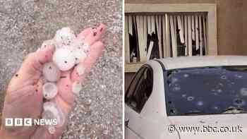 Damaging hail pelts Phoenix in rare storm