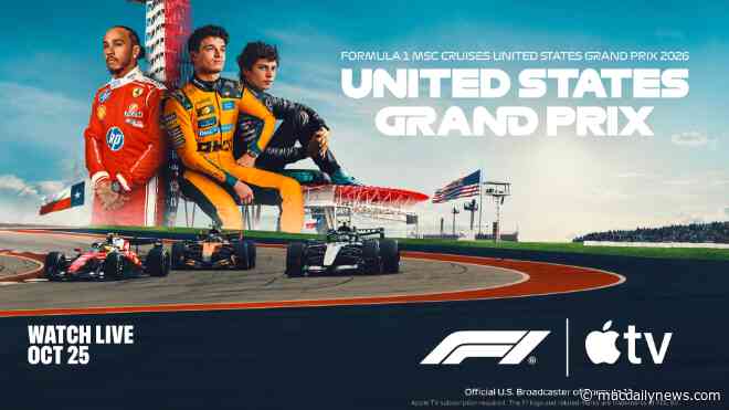 Formula 1 United States Grand Prix streams live on Apple TV this weekend