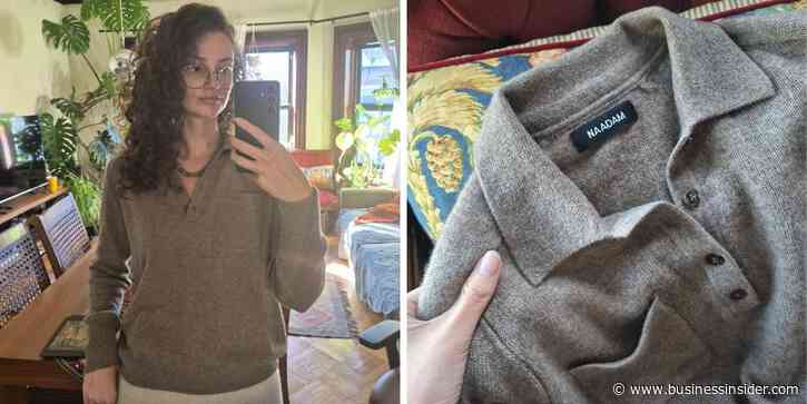 I own over 25 cashmere sweaters, and this discounted Naadam polo is one of my favorites