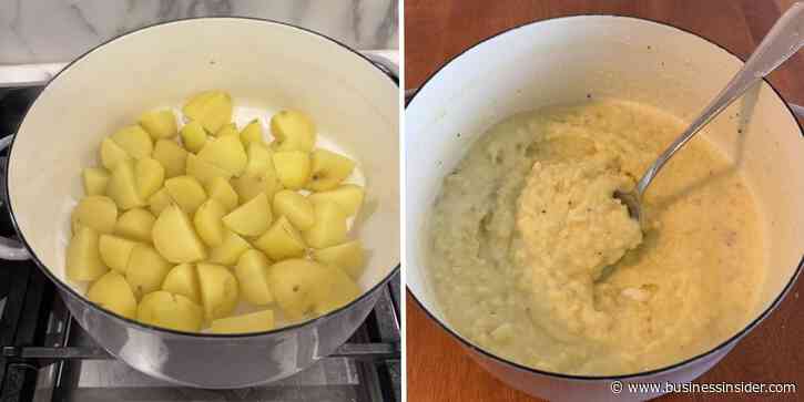 I made Ina Garten's flavorful mashed potatoes. From now on, I'll bring this easy side dish to every dinner party.