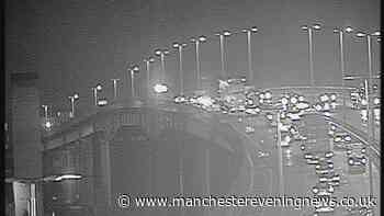 M60 traffic LIVE as long queues build up with lane closed - updates