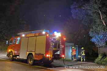 Mittweida: Brand an der Heinrich-Heine-Straße