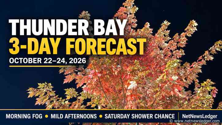 Thunder Bay Weather: Morning Fog, Mild Afternoons and a Saturday Shower Chance