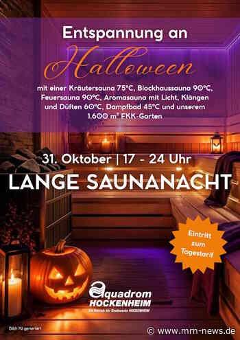 Hockenheim – Für ein entspanntes Halloween Aquadrom lädt zur langen Saunanacht