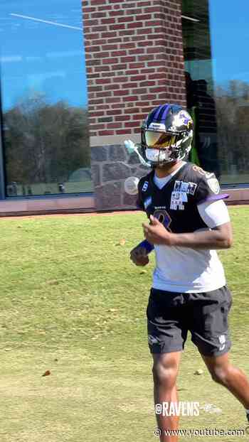 Lamar Jackson back at practice 🚨 #nfl #ravens