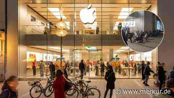 Hype zum Verkaufsstart: Campen fürs neue iPhone in München