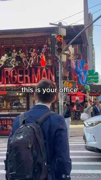 The perks of working in Times Square! 💼🌟 #TimesSquare #NYC #Midtown #TimesSquareNYC #OfficeWorkers