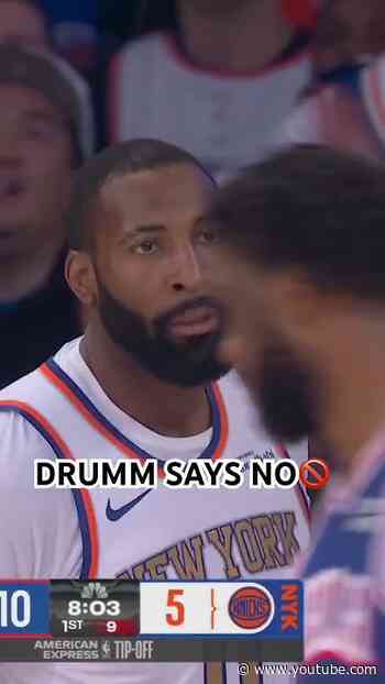 get that outta here #nyknicks #nba #drummond #nbahighlights