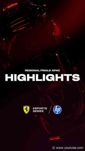 Some of the best moments from our APAC Regional Finals 🔥 #FerrariEsportsSeries #FerrariEsports