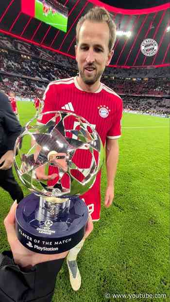 Another Player of the Match trophy for Harry Kane in the #UCL 👏🏆