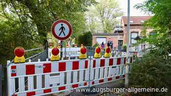 „Von heute auf morgen passiert“: Gesperrte Brücke sorgt für Aufregung in einem Augsburger Viertel