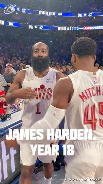 Year 18 starts now. #LetEmKnow #Cavs #JamesHarden #NBA #Shorts