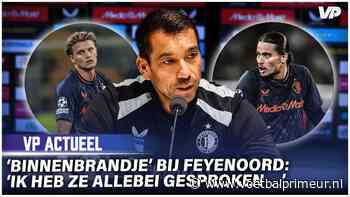 Van Bronckhorst over 'binnenbrandje' bij Feyenoord: 'Heb ze allebei gesproken...'