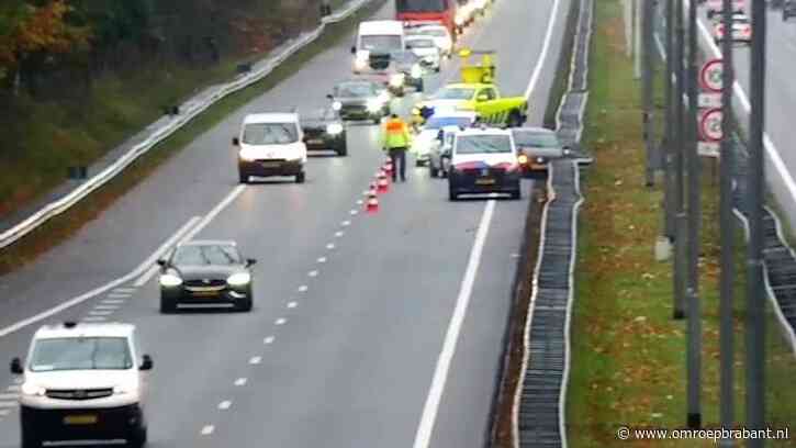 Vertraging op A58 richting Eindhoven na ongeluk met auto