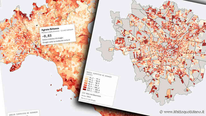 Da Milano all’intera penisola: così è distribuito il disagio sociale in Italia – le mappe interattive