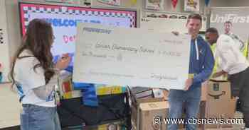 NASCAR's Denny Hamlin surprises metro Atlanta teacher