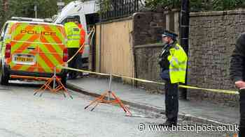 Crime scene near Eastville Park in Bristol man shot by police