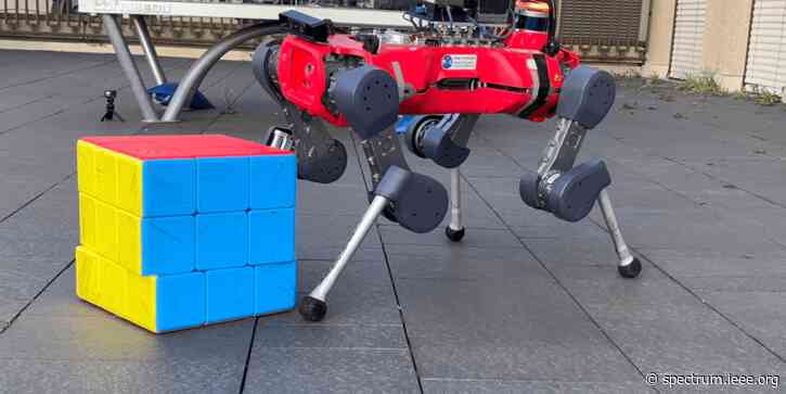 Video Friday: Quadruped Robot Solves Giant Rubik’s Cube By Itself