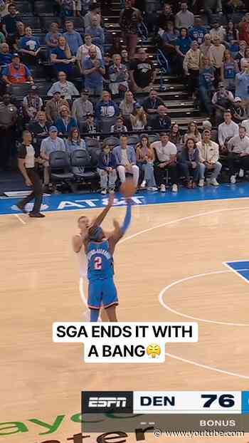 SGA Drains the Three, Heads to the Bench with 17 Points