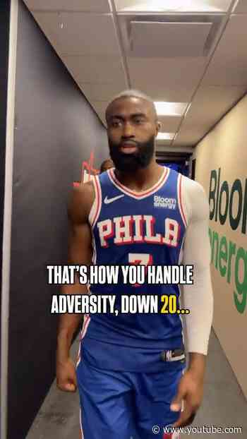 Jaylen Brown sounds off after the 76ers' HISTORIC 29-PT comeback win 👏