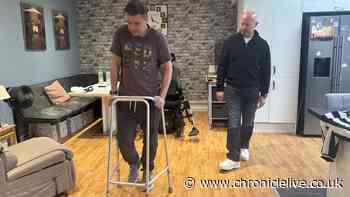 Alan Shearer surprises 'incredible' Northumberland man who was told he'd never walk again