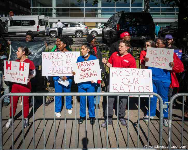 NYSNA nurses demand reinstatement of suspended Kings County Hospital union nurse
