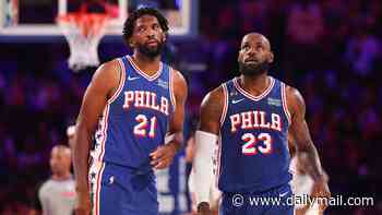 LeBron James debuts vulgar new handshake with Joel Embiid after national anthem controversy