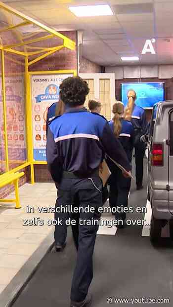 Een nagebouwde straat op het ROC voor boa-studenten