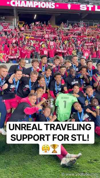 Traveling STL fans SHOWED OUT🫡 at the Open Cup final!