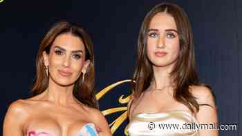 Hilaria Baldwin's daughter Carmen, 13, towers over her as lookalike pair pose at Beverly Hills red carpet gala