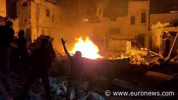 Gaza: Moment Israeli airstrike hits building in Nuseirat caught on camera
