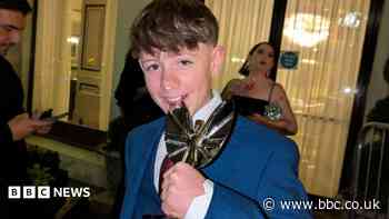 Award for boy who steered car to safety at 60mph