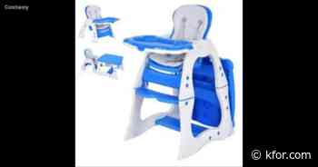 Thousands of high chairs recalled over risk of injury or death