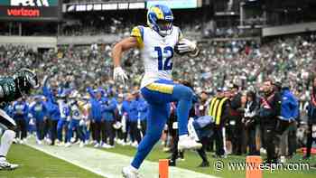 Rams WR Nacua misses practice, questionable vs. Raiders with calf injury