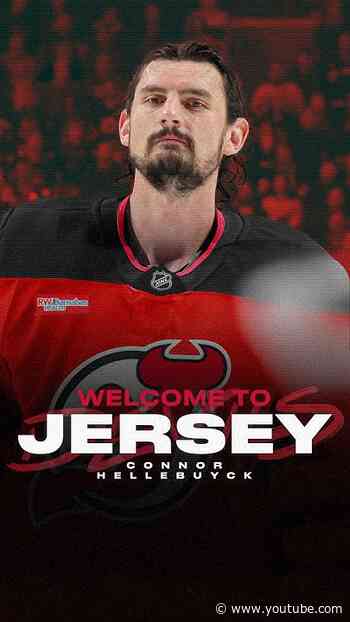 RAISE HELLE! Connor Hellebuyck is a New Jersey Devil. #shorts #njdevils #connorhellebuyck #nhl