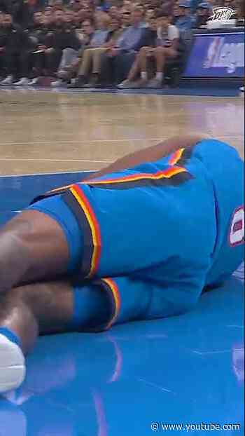 Rolling out of bed 🛌 Good morning, Thunder fans 🤣 #okcthunder #jalenwilliams