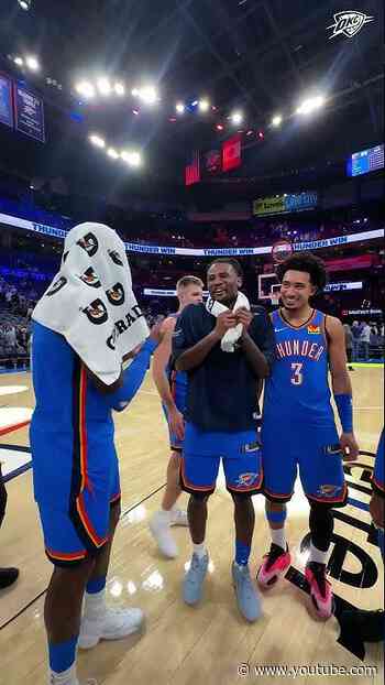 Squad got the job done tonight 🎥 #okcthunder #nba