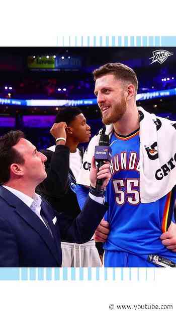 Depth was on display tonight  🤝 // IHart catches up with Nick Gallo after tonight's win #okcthunder