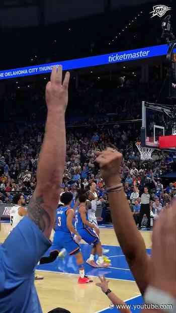 Finished Q3 with a 👌 #okcthunder #nba