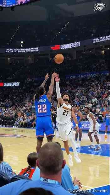 This angle of Caso's 3 😮‍💨  #okcthunder #nba